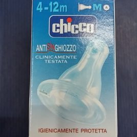 Tettarella Chicco – Silicone – 3fori – 4m+