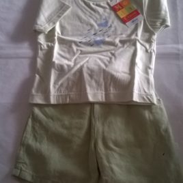 Bermuda MistoLino + T-Shirt - 1 anno