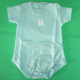 Body Girocollo Cotone Felpato Azzurro Chicco – 3 Mesi