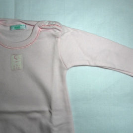 Body Girocollo Cotone Felpato Rosa Chicco