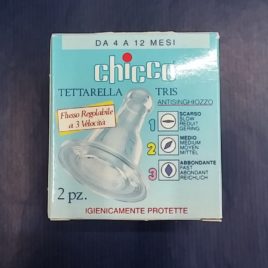 Tettarella Chicco Tris Regolabile – Silicone – 4m+