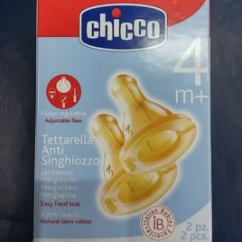 2 Tettarelle Chicco Regolabili – Caucciù – 4m+